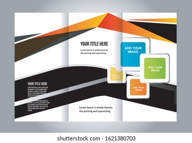 Brochure design, brochure template, creative tri-fold, trend brochure