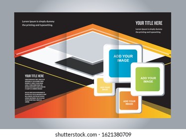 Brochure design, brochure template, creative tri-fold, trend brochure