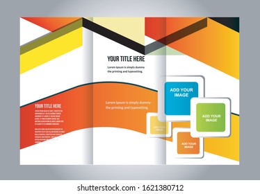 Brochure design, brochure template, creative tri-fold, trend brochure