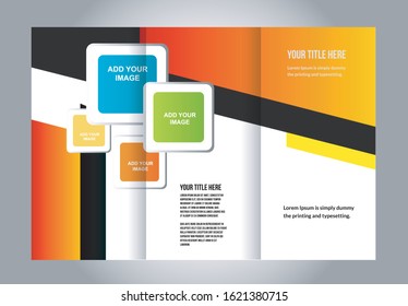 Brochure design, brochure template, creative tri-fold, trend brochure