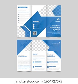 Brochure design, brochure template, creative tri-fold