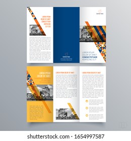 Brochure design, brochure template, creative tri-fold, trend brochure