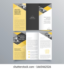 Brochure design, brochure template, creative tri-fold, trend brochure