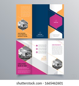 Brochure design, brochure template, creative tri-fold, trend brochure