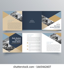 Brochure design, brochure template, creative tri-fold, trend brochure