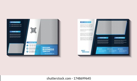 Brochure design, brochure template, creative tri-fold, trend brochure