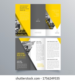 Brochure design, brochure template, creative tri-fold, trend brochure