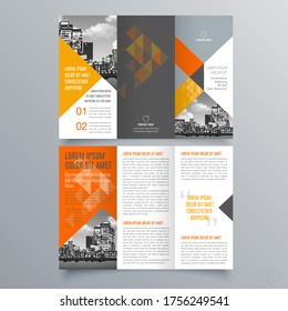 Brochure design, brochure template, creative tri-fold, trend brochure