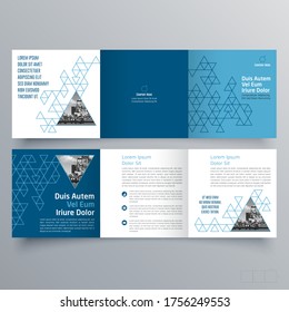 Diseño de folletos, plantilla de folletos, tríplios creativos, folleto de tendencias