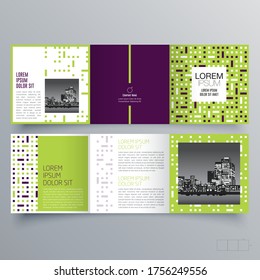Diseño de folletos, plantilla de folletos, tríplios creativos, folleto de tendencias