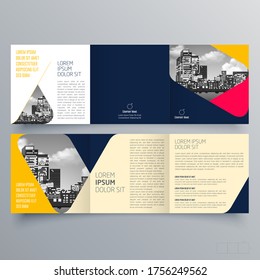 Brochure design, brochure template, creative tri-fold, trend brochure