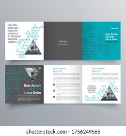 Diseño de folletos, plantilla de folletos, tríplios creativos, folleto de tendencias