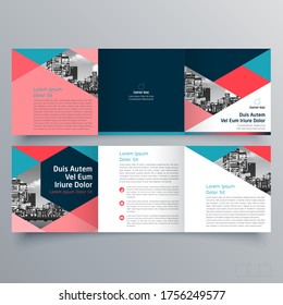 Brochure design, brochure template, creative tri-fold, trend brochure