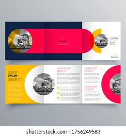 Brochure design, brochure template, creative tri-fold, trend brochure
