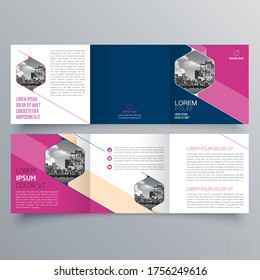 Brochure design, brochure template, creative tri-fold, trend brochure