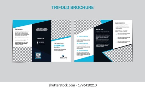 Brochure design, brochure template, creative tri-fold, trend brochure