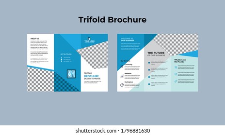 Brochure design, brochure template, creative tri-fold, trend cover