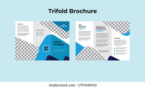 Brochure design, brochure template, creative tri-fold, trend brochure