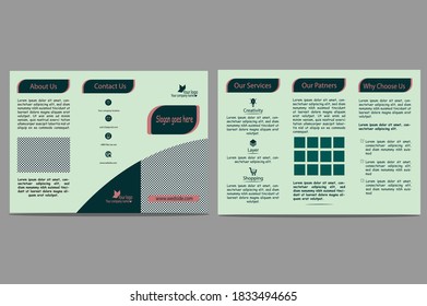 Brochure design, brochure template, creative tri-fold, trend brochure

