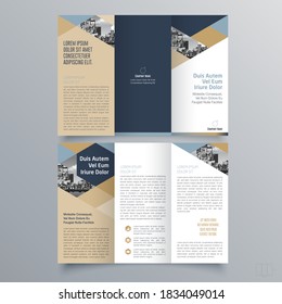 Brochure design, brochure template, creative tri-fold, trend brochure