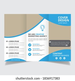 Brochure design, brochure template, creative tri-fold, trend brochure