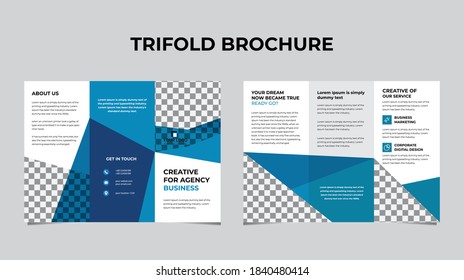 Brochure design, brochure template, creative tri-fold, trend brochure