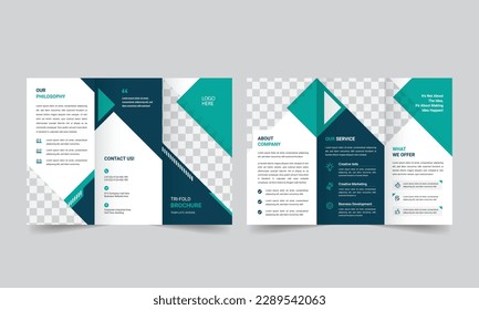 Brochure design, brochure template, creative tri-fold, trend brochure.