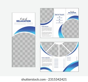 Brochure design, brochure template. creative tri-fold, trend brochure Creative Corporate Business Trifold Brochure. 
