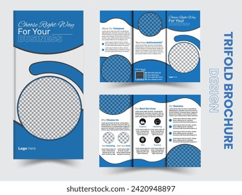 Brochure design, brochure template, creative tri-fold, trend brochure