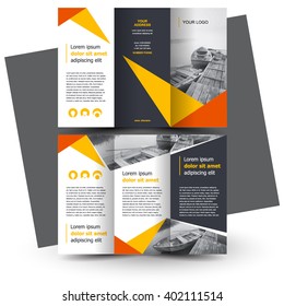 Brochure design, brochure template, creative tri-fold, trend brochure