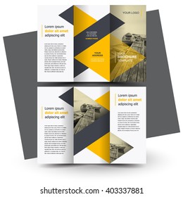 Brochure design, brochure template, creative tri-fold, trend brochure