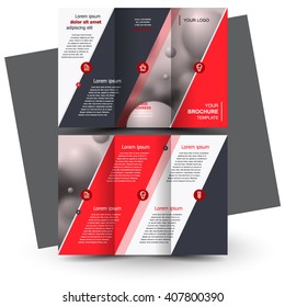 Brochure design, brochure template, creative tri-fold, trend brochure