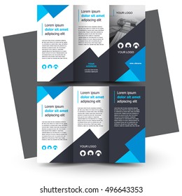 Brochure design, brochure template, creative tri-fold, trend cover