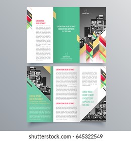 Brochure design, brochure template, creative tri-fold, trend brochure