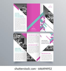 Brochure design, brochure template, creative tri-fold, trend brochure