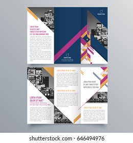 Brochure design, brochure template, creative tri-fold, trend brochure