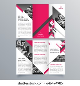 Brochure design, brochure template, creative tri-fold, trend brochure
