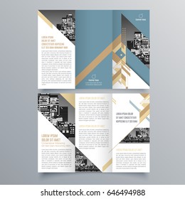 Brochure design, brochure template, creative tri-fold, trend brochure