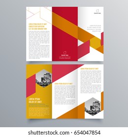 Brochure design, brochure template, creative tri-fold, trend brochure