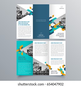 Brochure design, brochure template, creative tri-fold, trend brochure