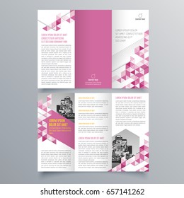 Brochure design, brochure template, creative tri-fold, trend brochure