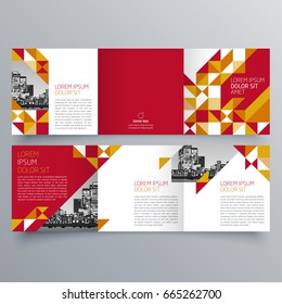 Brochure design, brochure template, creative tri-fold, trend brochure