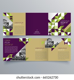 Brochure design, brochure template, creative tri-fold, trend brochure
