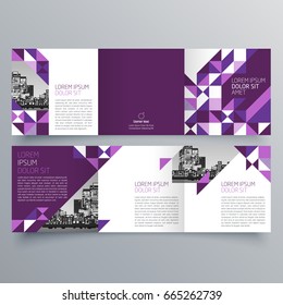 Brochure design, brochure template, creative tri-fold, trend brochure