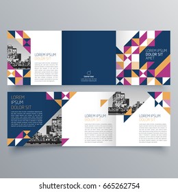 Brochure design, brochure template, creative tri-fold, trend brochure