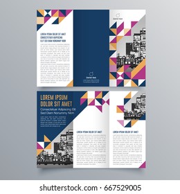 Brochure design, brochure template, creative tri-fold, trend brochure