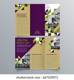 Brochure design, brochure template, creative tri-fold, trend brochure