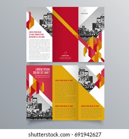 Brochure design, brochure template, creative tri-fold, trend brochure