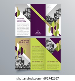 Brochure design, brochure template, creative tri-fold, trend brochure