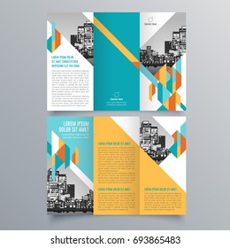 Brochure design, brochure template, creative tri-fold, trend brochure